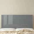 Knightsbridge Grey Gloss Headboard - Sizes Available thumbnail