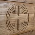 Sumbawa Natural Teak Wood 183cm Oriental Style Headboard  thumbnail 3