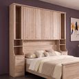 Luxor 3+4 Rustic Oak 215cm Overbed Unit with 33cm Occasional Element thumbnail