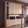 Luxor 3+4 Rustic Oak 33cm Occasional Element and Bedding Box 215cm Overbed Unit thumbnail