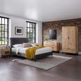 Bali Oak Double 2 Door 1 Drawer Wardrobe thumbnail 3