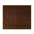 Modern Eva Walnut with Gold Trim 5 Door Wardrobe thumbnail 4