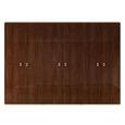 Modern Eva Walnut with Gold Trim 6 Door Wardrobe thumbnail 3