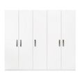 Modern Mara White 5 Door Wardrobe thumbnail 2