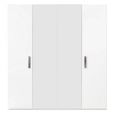 Modern Mara Mirror White 4 Door Wardrobe thumbnail 2