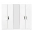 Modern Mara Mirror White 5 Door Wardrobe thumbnail 2
