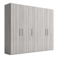 Mia Grey 5 Door Wardrobe thumbnail 3