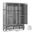 Original Wardrobe - 3 Door - Rustic Oak