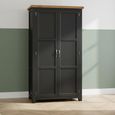 Wilmont Wardrobe - 2 Door - Black Painted