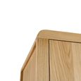 Curve Double Wardrobe - 2 Door - 1 Drawer - Oak