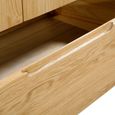 Curve Double Wardrobe - 2 Door - 1 Drawer - Oak
