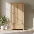 Appleby Wardrobe - 2 Door - 2 Drawer - Oak
