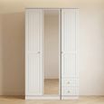 Warwick Wardrobe - 3 Door - 1 Mirror - Tall - Combi - White