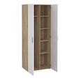 Pepe Wardrobe - 2 Door - Oak and White Gloss