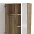 Pepe Wardrobe - 2 Door - Oak and White Gloss