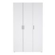 Pepe Wardrobe - 3 Door - Oak and White Gloss