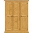 Churchill Wardrobe - 3 Door - Waxed Pine