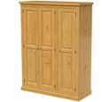Churchill Wardrobe - 3 Door - Waxed Pine