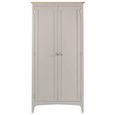 Clearance - Lowell Hanging Wardrobe - 2 Door - Grey & Oak - A476