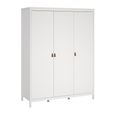 Barcelona Wardrobe - 3 Door - White