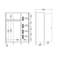Barcelona Wardrobe - 3 Door - White