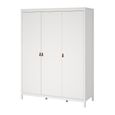 Barcelona Wardrobe - 3 Door - White