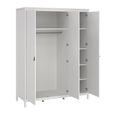 Barcelona Wardrobe - 3 Door - White