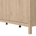 Barcelona Wardrobe - 3 Door - Jackson Hickory Oak