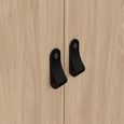 Barcelona Wardrobe - 3 Door - Jackson Hickory Oak