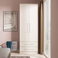 York Wardrobe - 2 Door - 2 Drawer - Tall - Cashmere Ash
