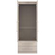 York Wardrobe - 2 Door - 2 Drawer - Tall - Cashmere Ash