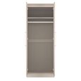 York Wardrobe - 2 Door - Plain - Tall - Cashmere