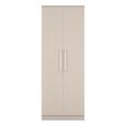 York Wardrobe - 2 Door - Plain - Tall - Cashmere