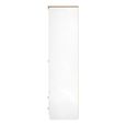 Sussex Wardrobe - 2 Door - 2 Drawer - Double - White and Oak