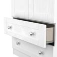 Sussex Wardrobe - 2 Door - 2 Drawer - Double - White and Oak