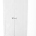 Sussex Wardrobe - 2 Door - 2 Drawer - Double - White and Oak