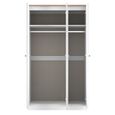 Sussex Wardrobe - 3 Door - Tall - 1 Mirror - Triple - White and Oak