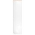 Sussex Wardrobe - 3 Door - Tall - 1 Mirror - Triple - White and Oak