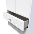 San Jose Wardrobe - 2 Door - 2 Drawer - Tall - White