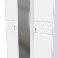 San Jose Wardrobe - 3 Door - 1 Mirror - Triple - Tall - White