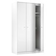 San Jose Wardrobe - 3 Door - Triple - Tall - White