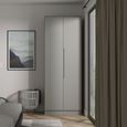 Milan Wardrobe - 2 Door - Plain - Tall - Grey