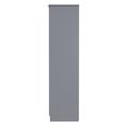 Milan Wardrobe - 2 Door - 2 Drawer - Double - Grey