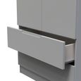 Milan Wardrobe - 2 Door - 2 Drawer - Double - Grey