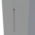 Milan Wardrobe - 2 Door - 2 Drawer - Double - Grey