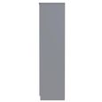 Milan Wardrobe - 2 Door - Plain - Tall - Grey