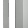 Milan Wardrobe - 3 Door - 1 Mirror - Tall - Triple - Grey