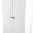 Norfolk Wardrobe - 2 Door - Plain - White and Oak
