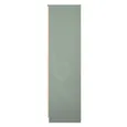 Java Fluted Wardrobe - 2 Door - 2 Drawer - Natural and Reed Green