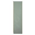 Java Fluted Wardrobe - 2 Door - Combi - 1 Mirror - Natural and Reed Green